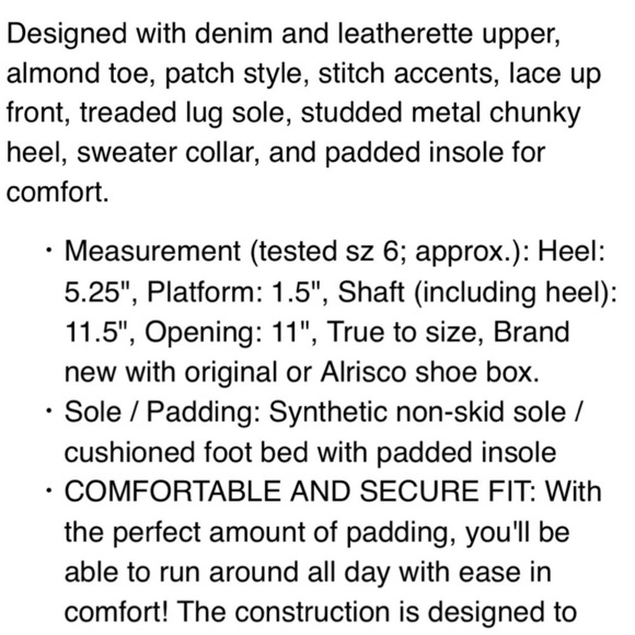 Bumper BI82 Patchwork Denim Heeled Boots - Picture 12 of 12